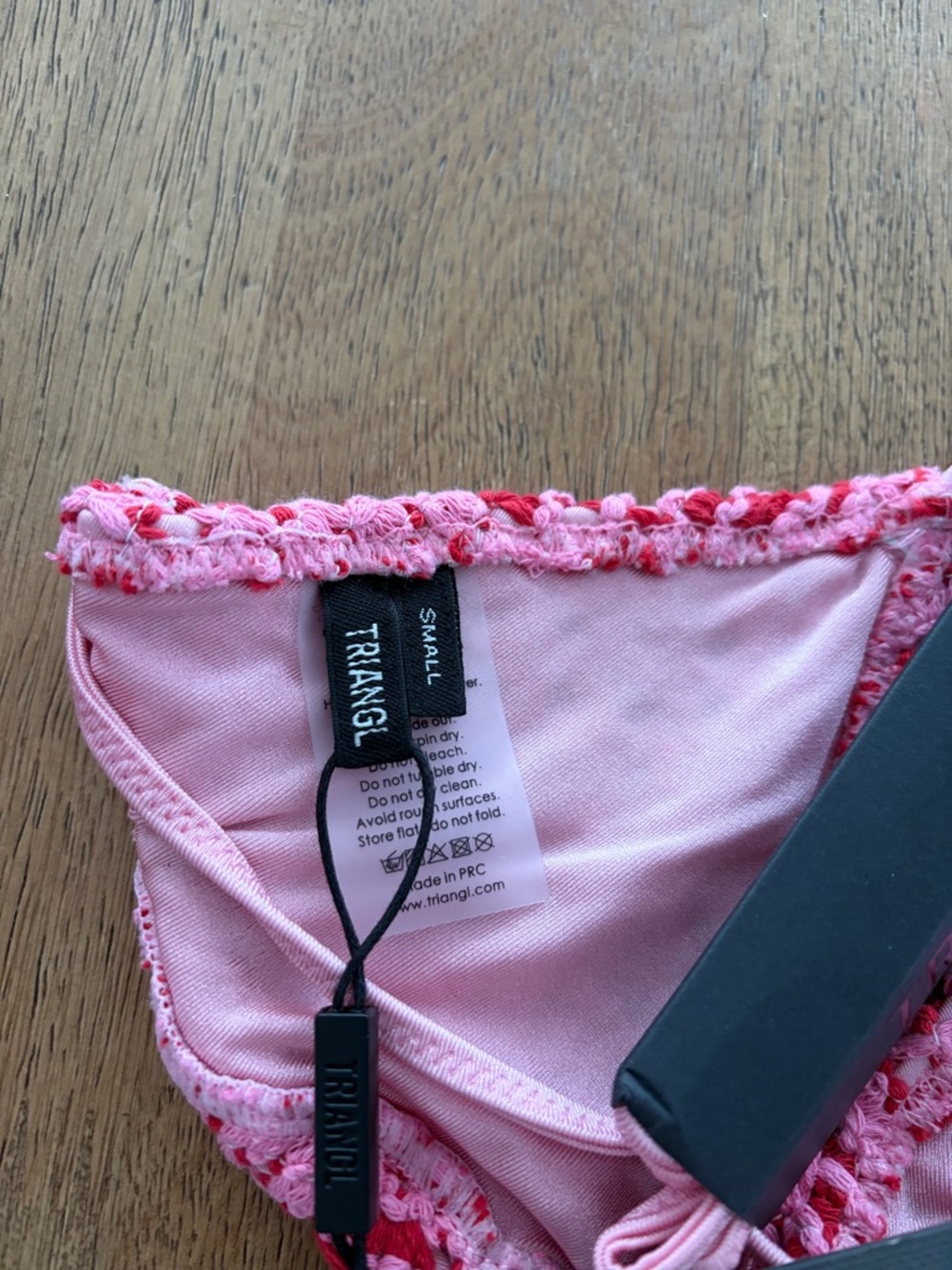 New VINCA - ALINA PINK CROCHET TRIANGLE BIKINI SET - Picture 7 of 11